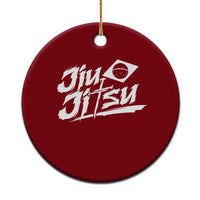 Brazilian Jiu Jitsu Ceramic Ornament Christian Cross BJJ Fighter Training Tee for Martial Arts Lovers - Wonder Print Shop