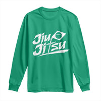 Brazilian Jiu Jitsu Long Sleeve Shirt Christian Cross BJJ Fighter Training Tee for Martial Arts Lovers - Wonder Print Shop