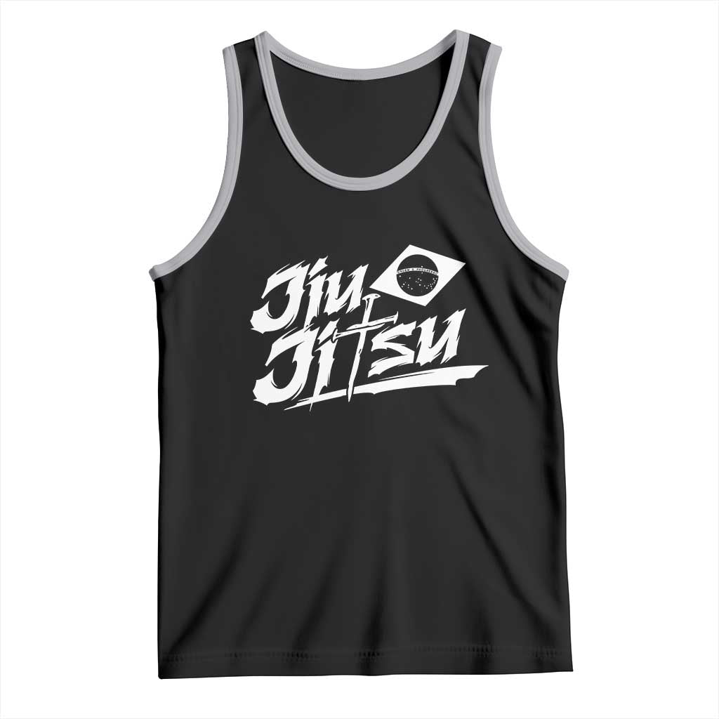 Brazilian Jiu Jitsu Tank Top Christian Cross BJJ Fighter Training Tee for Martial Arts Lovers - Wonder Print Shop