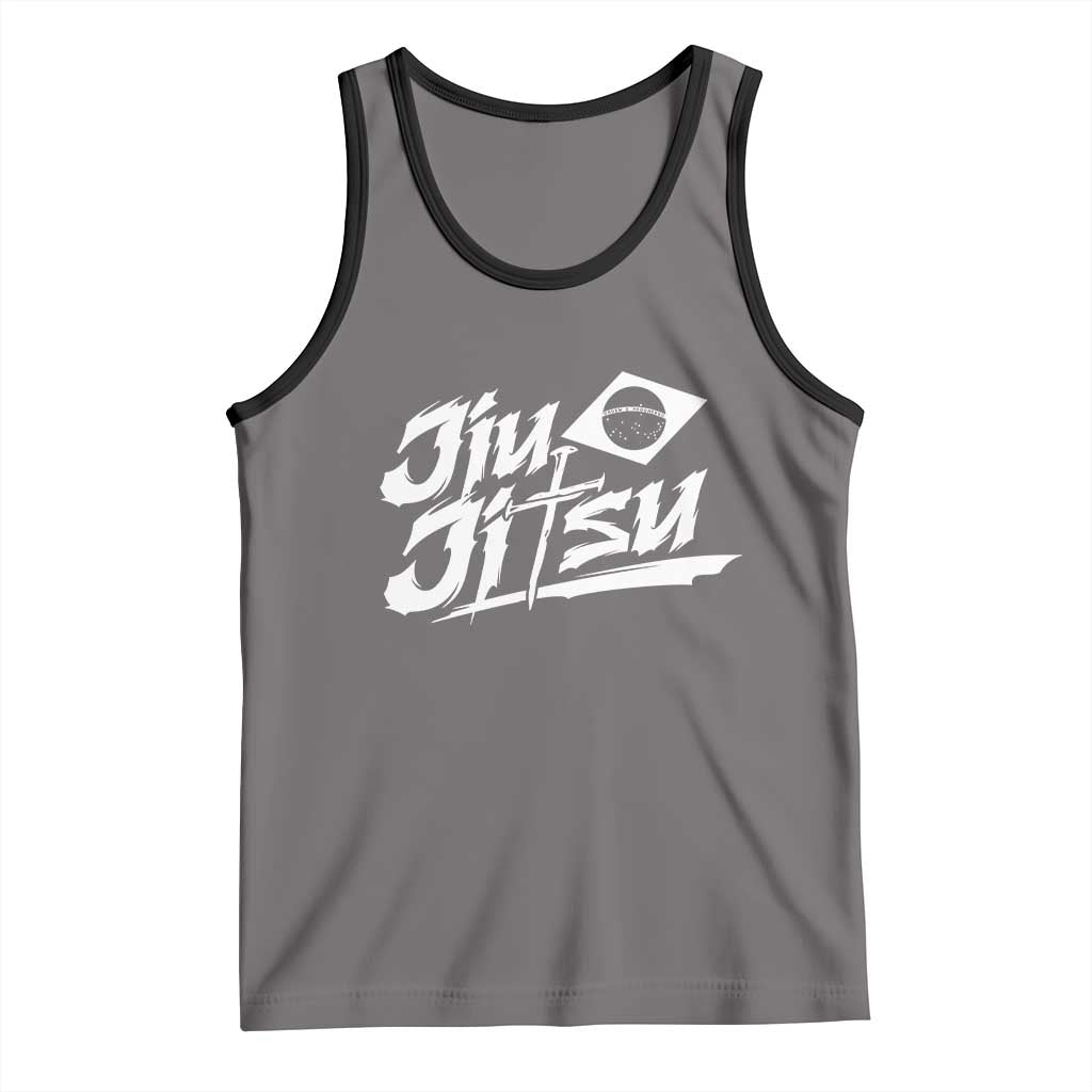Brazilian Jiu Jitsu Tank Top Christian Cross BJJ Fighter Training Tee for Martial Arts Lovers - Wonder Print Shop