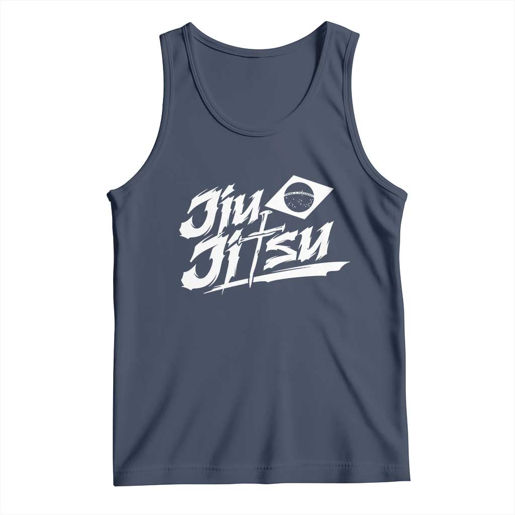 Brazilian Jiu Jitsu Tank Top Christian Cross BJJ Fighter Training Tee for Martial Arts Lovers - Wonder Print Shop