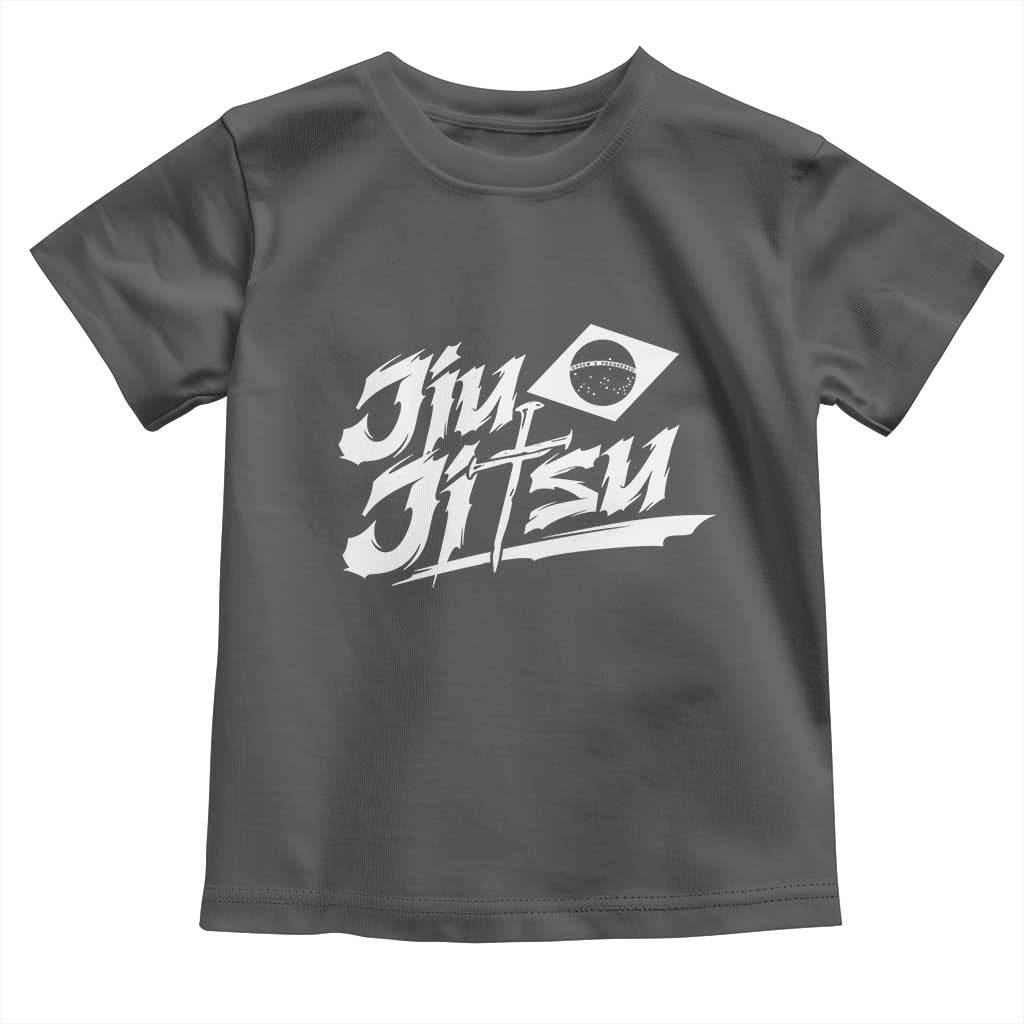 Brazilian Jiu Jitsu Toddler T Shirt Christian Cross BJJ Fighter Training Tee for Martial Arts Lovers - Wonder Print Shop
