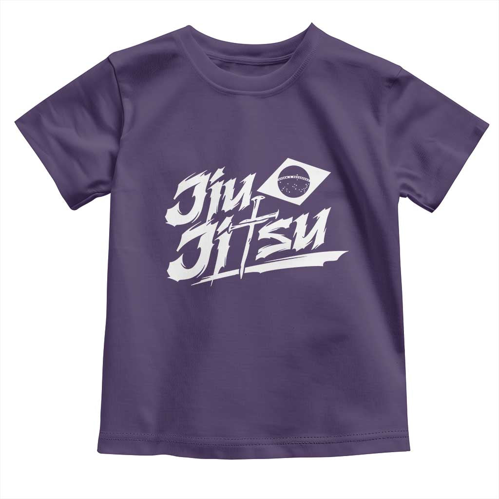 Brazilian Jiu Jitsu Toddler T Shirt Christian Cross BJJ Fighter Training Tee for Martial Arts Lovers - Wonder Print Shop