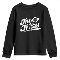 Brazilian Jiu Jitsu Youth Sweatshirt Christian Cross BJJ Fighter Training Tee for Martial Arts Lovers - Wonder Print Shop