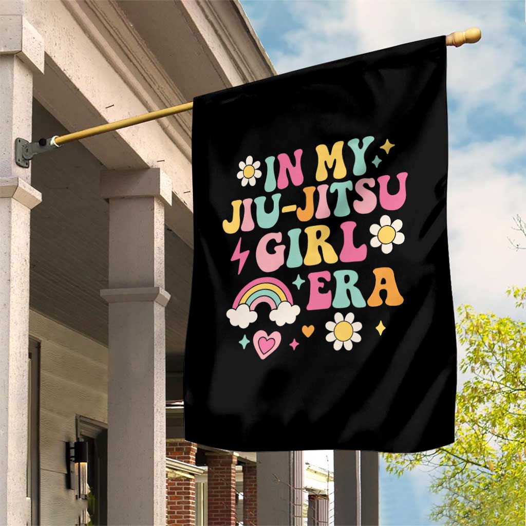 In My Jiu Jitsu Girl Era Garden Flag Retro Groovy BJJ Girls - Wonder Print Shop