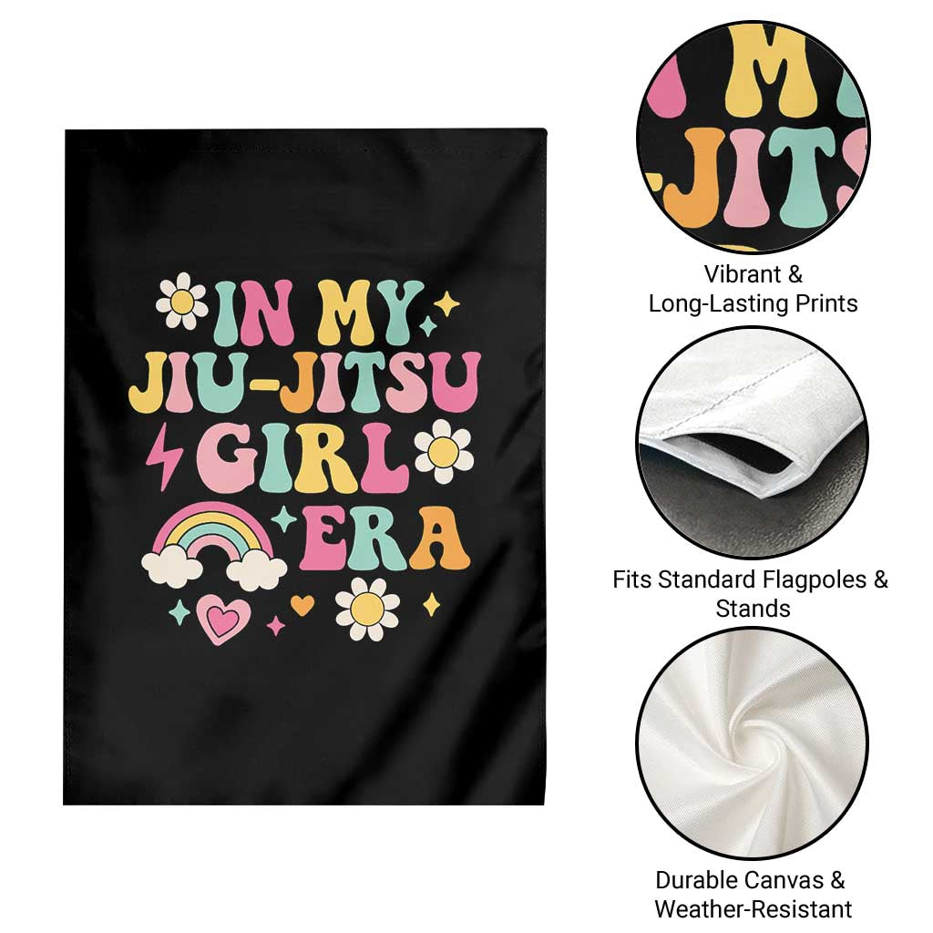 In My Jiu Jitsu Girl Era Garden Flag Retro Groovy BJJ Girls - Wonder Print Shop