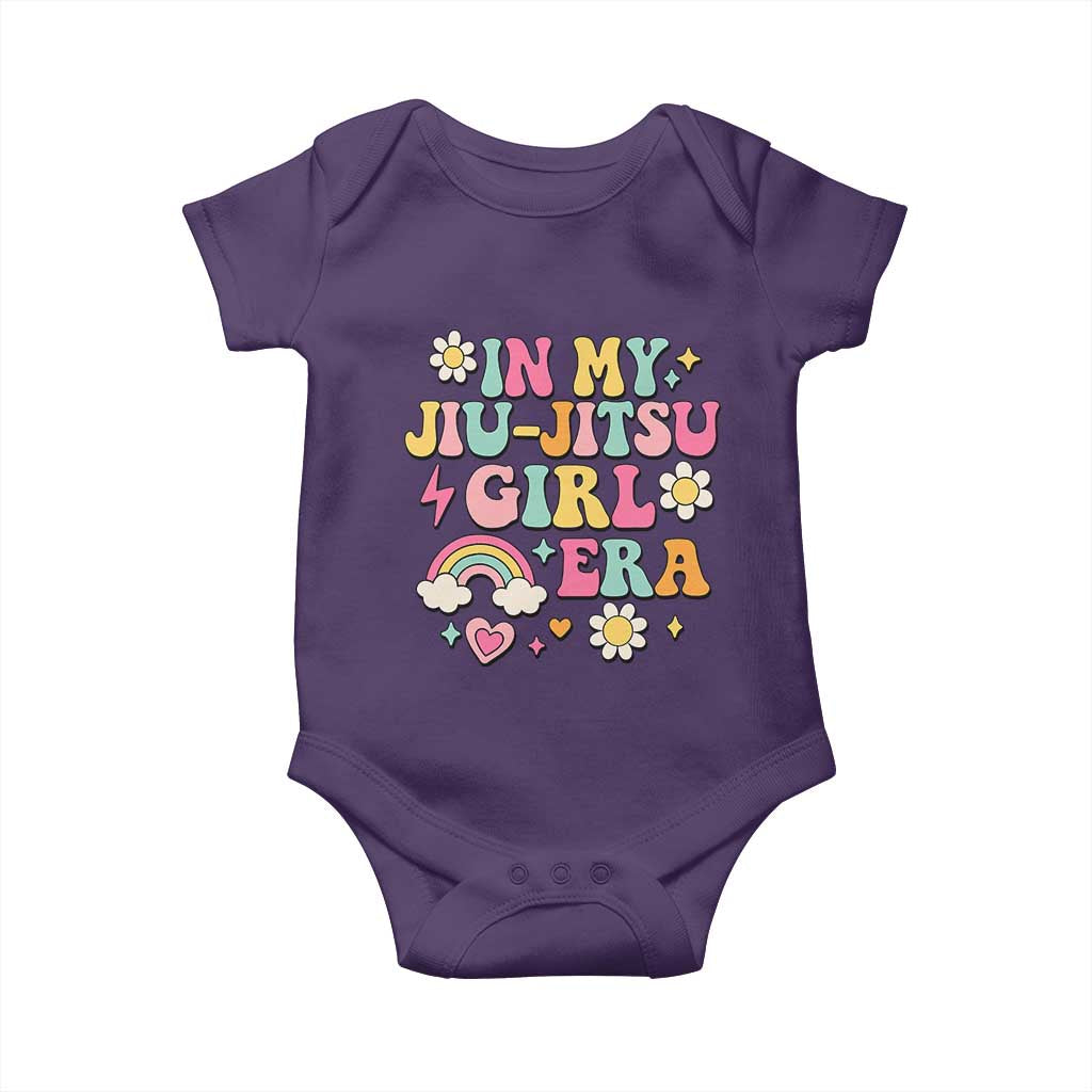 In My Jiu Jitsu Girl Era Baby Onesie Retro Groovy BJJ Girls - Wonder Print Shop