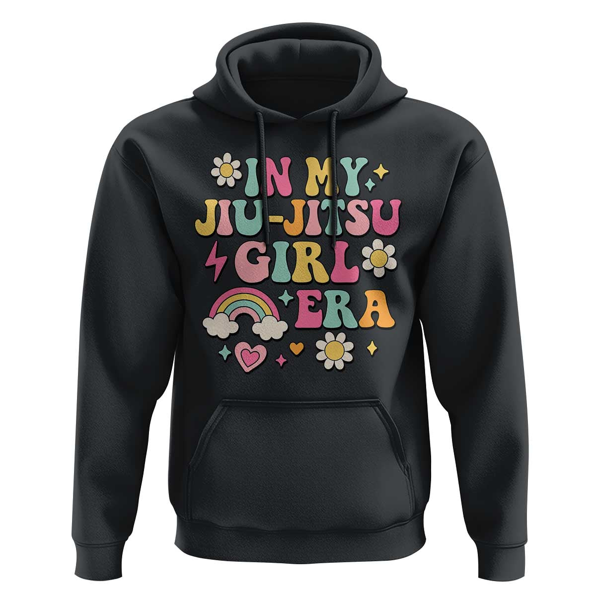 In My Jiu Jitsu Girl Era Hoodie Retro Groovy BJJ Girls - Wonder Print Shop