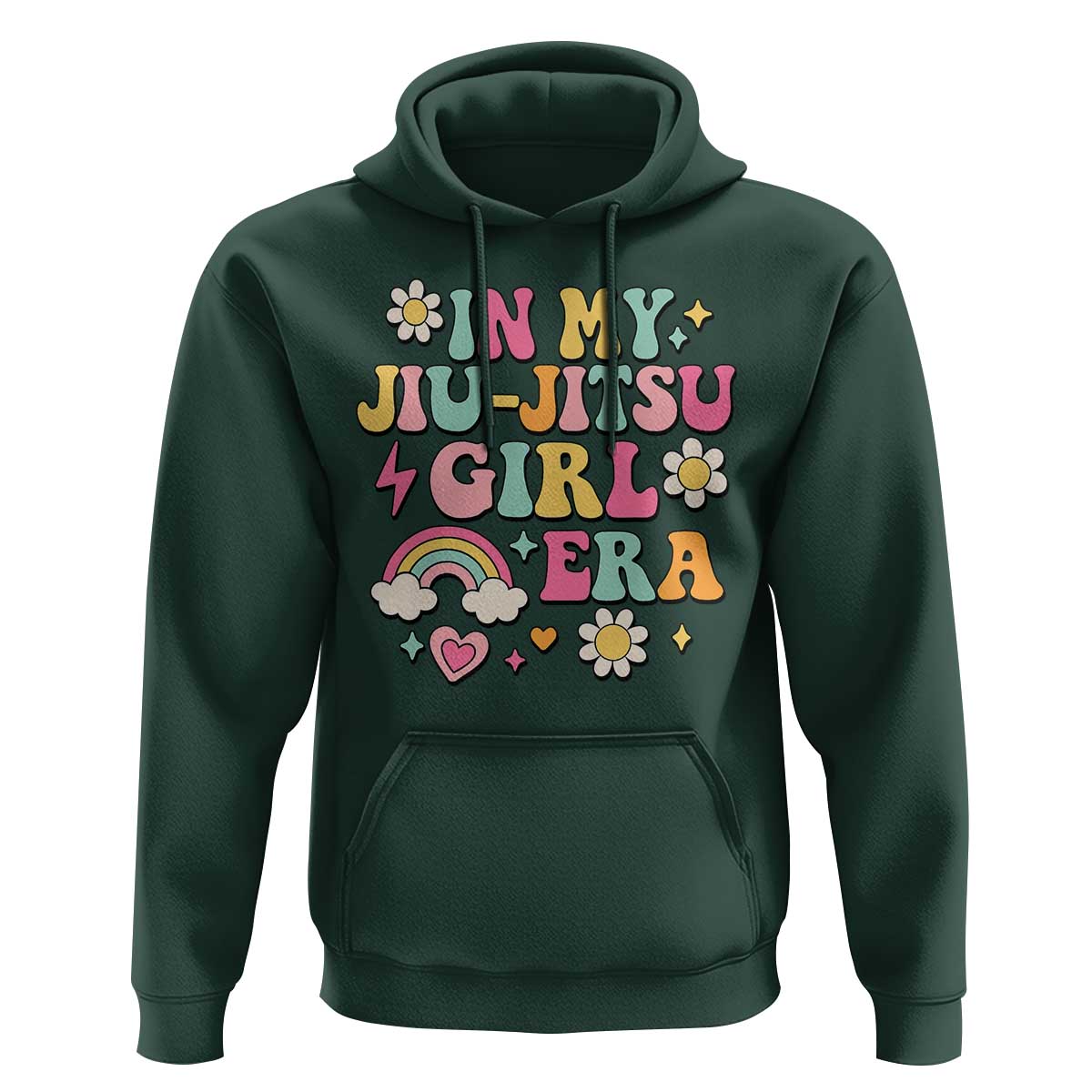 In My Jiu Jitsu Girl Era Hoodie Retro Groovy BJJ Girls - Wonder Print Shop