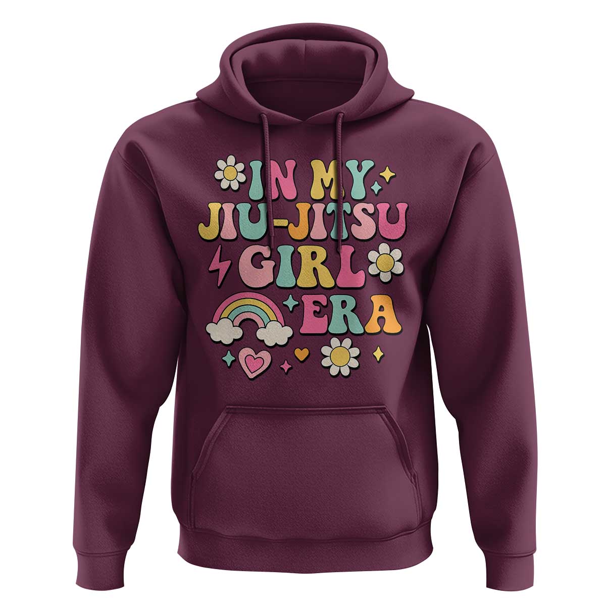 In My Jiu Jitsu Girl Era Hoodie Retro Groovy BJJ Girls - Wonder Print Shop