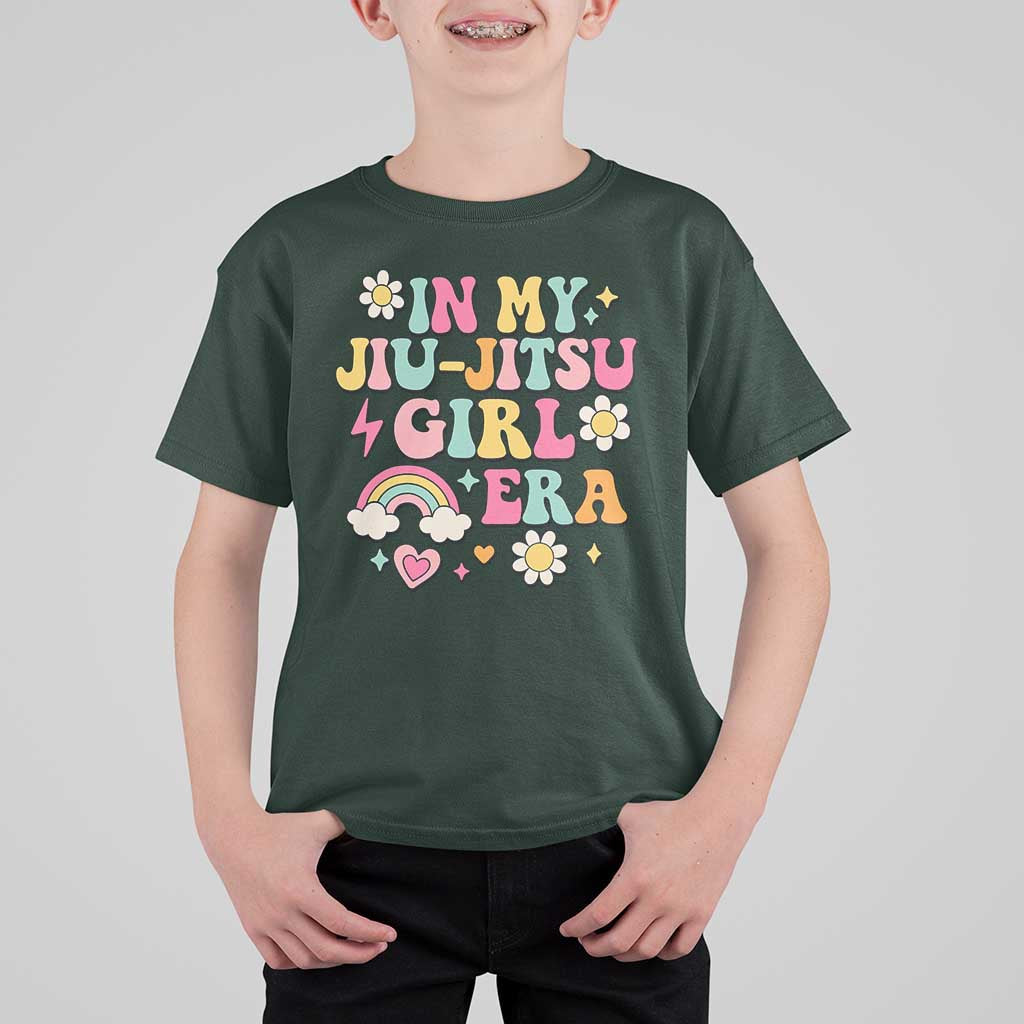 In My Jiu Jitsu Girl Era T Shirt For Kid Retro Groovy BJJ Girls - Wonder Print Shop
