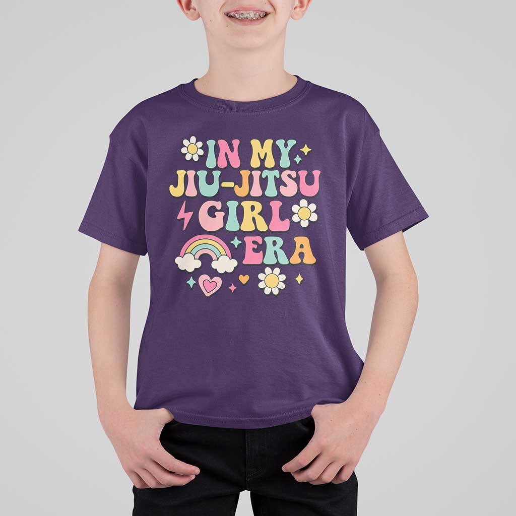 In My Jiu Jitsu Girl Era T Shirt For Kid Retro Groovy BJJ Girls - Wonder Print Shop