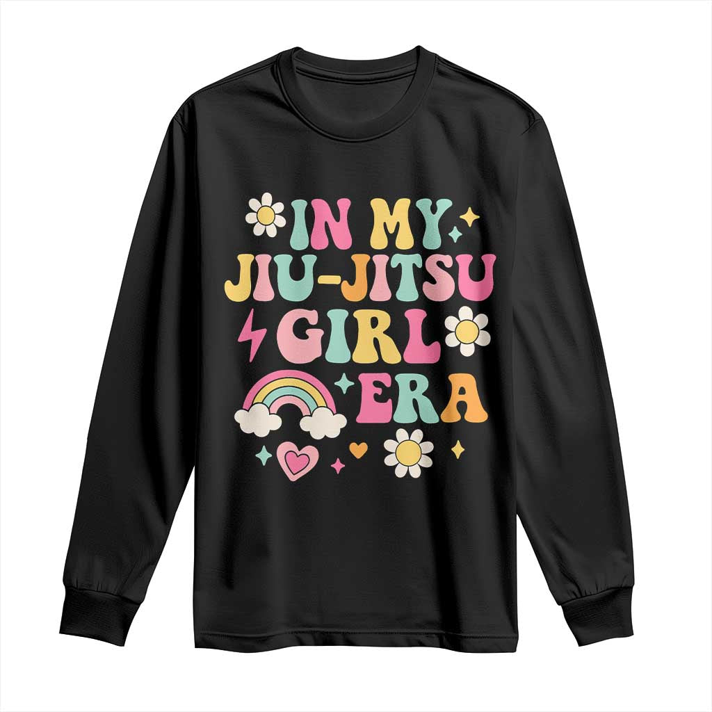 In My Jiu Jitsu Girl Era Long Sleeve Shirt Retro Groovy BJJ Girls - Wonder Print Shop