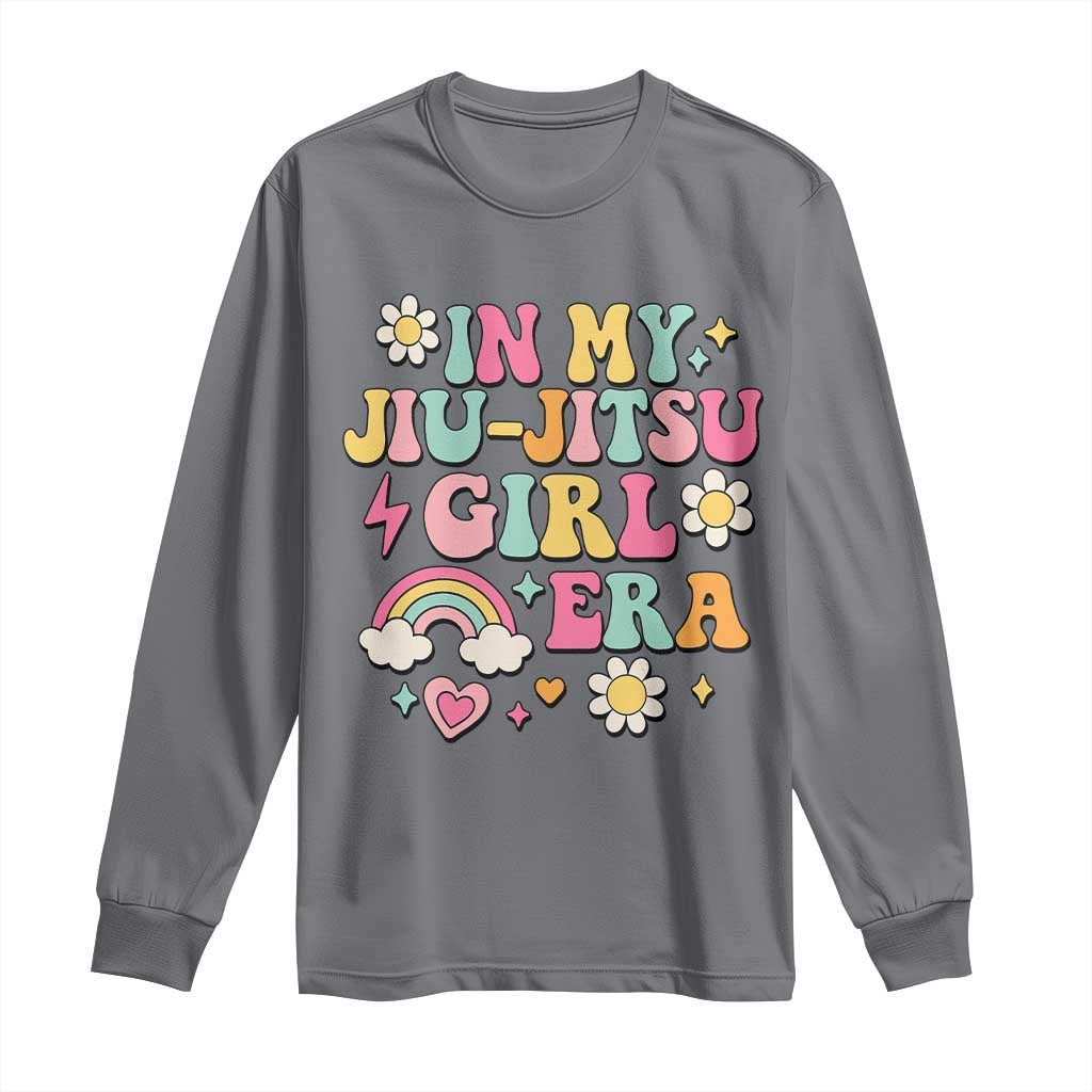 In My Jiu Jitsu Girl Era Long Sleeve Shirt Retro Groovy BJJ Girls - Wonder Print Shop