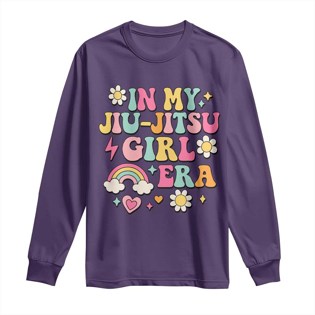 In My Jiu Jitsu Girl Era Long Sleeve Shirt Retro Groovy BJJ Girls - Wonder Print Shop
