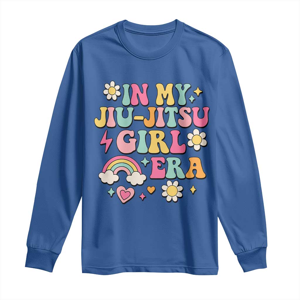 In My Jiu Jitsu Girl Era Long Sleeve Shirt Retro Groovy BJJ Girls - Wonder Print Shop