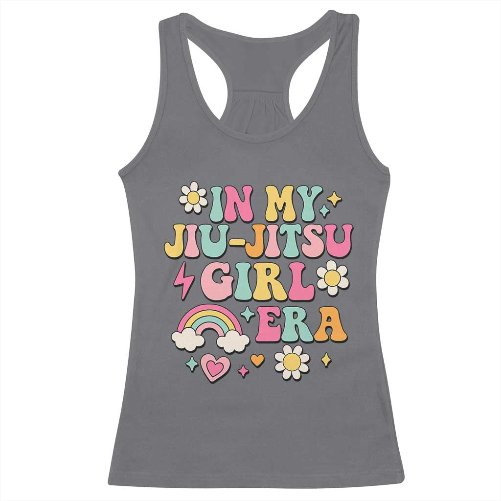 In My Jiu Jitsu Girl Era Racerback Tank Top Retro Groovy BJJ Girls - Wonder Print Shop