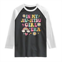 In My Jiu Jitsu Girl Era Raglan Shirt Retro Groovy BJJ Girls - Wonder Print Shop