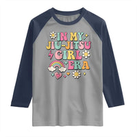 In My Jiu Jitsu Girl Era Raglan Shirt Retro Groovy BJJ Girls - Wonder Print Shop