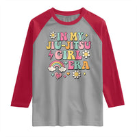 In My Jiu Jitsu Girl Era Raglan Shirt Retro Groovy BJJ Girls - Wonder Print Shop