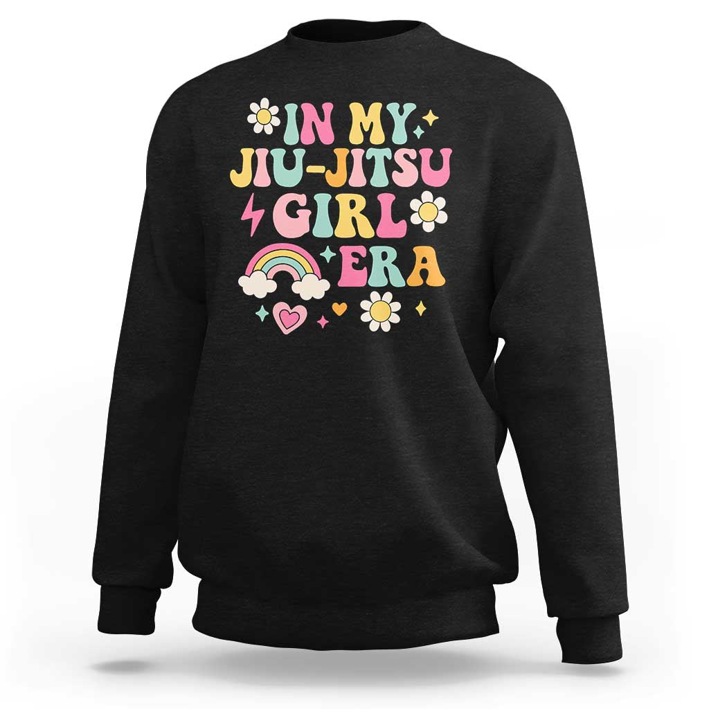 In My Jiu Jitsu Girl Era Sweatshirt Retro Groovy BJJ Girls - Wonder Print Shop