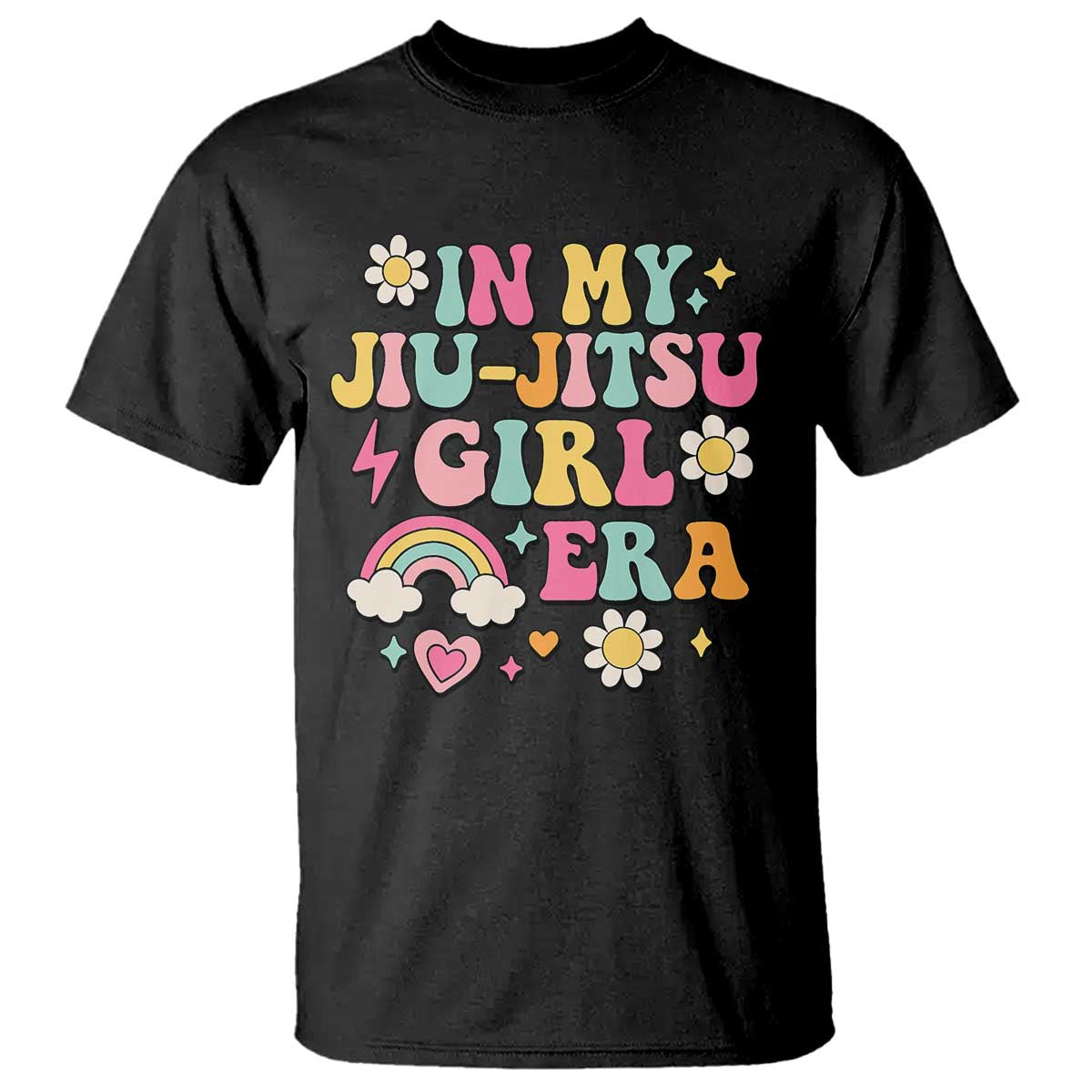 In My Jiu Jitsu Girl Era T Shirt Retro Groovy BJJ Girls - Wonder Print Shop