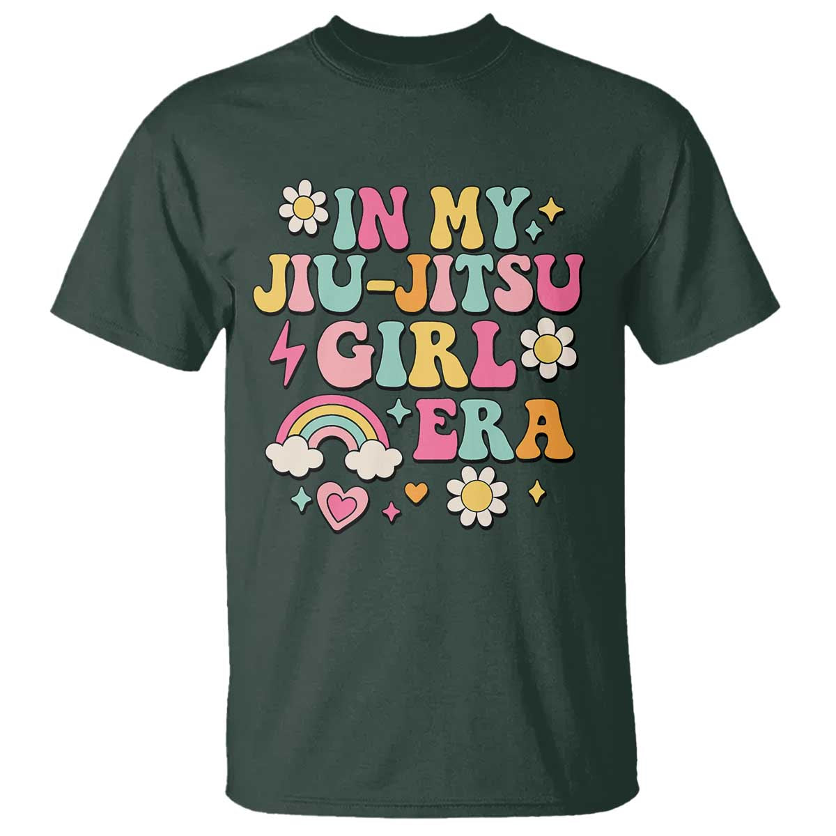 In My Jiu Jitsu Girl Era T Shirt Retro Groovy BJJ Girls - Wonder Print Shop