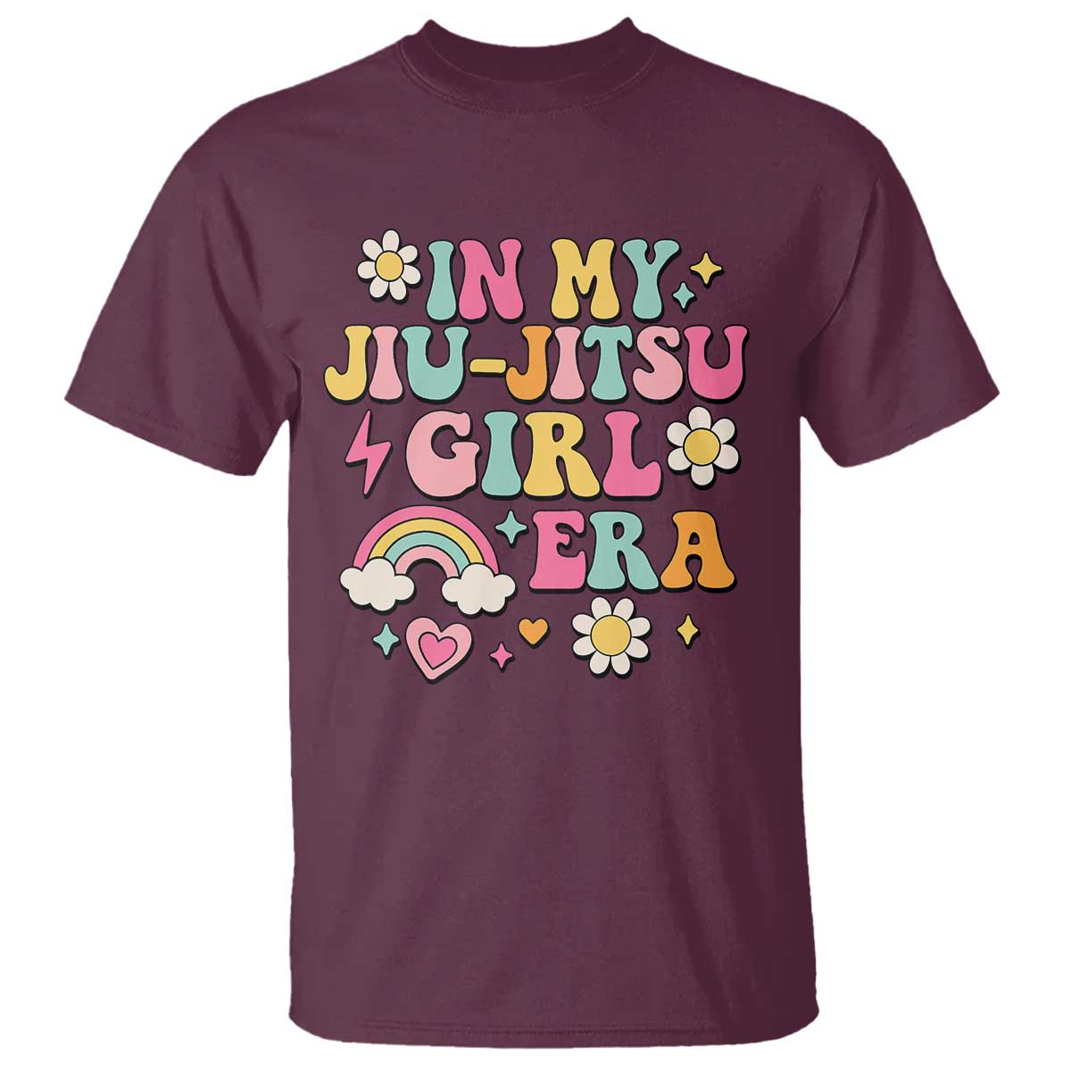 In My Jiu Jitsu Girl Era T Shirt Retro Groovy BJJ Girls - Wonder Print Shop