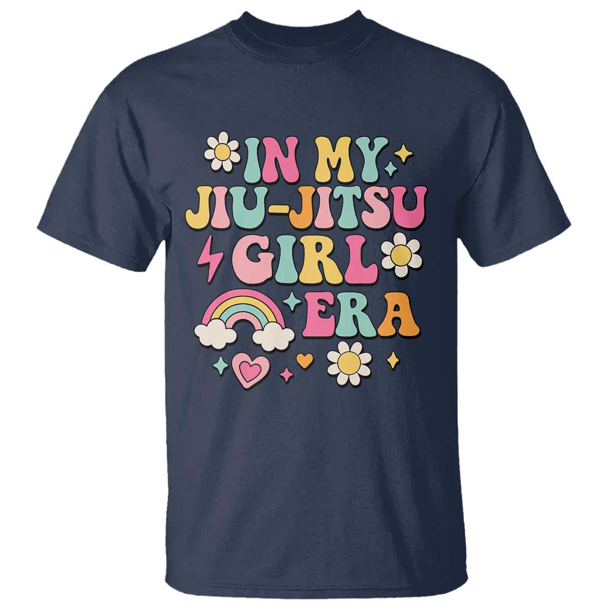 In My Jiu Jitsu Girl Era T Shirt Retro Groovy BJJ Girls - Wonder Print Shop
