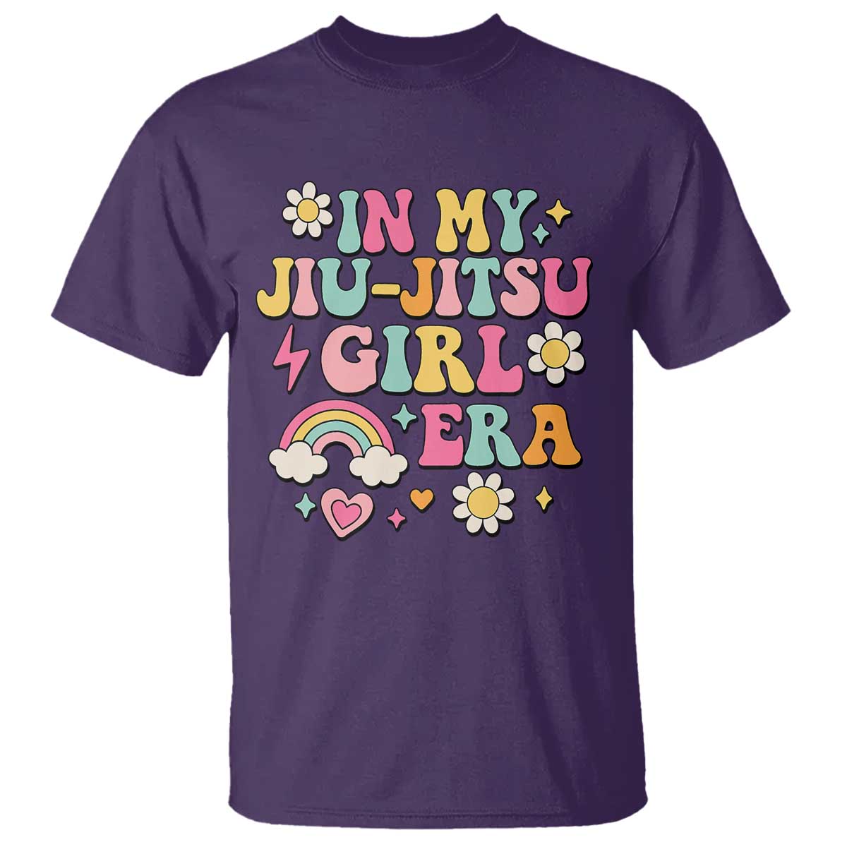 In My Jiu Jitsu Girl Era T Shirt Retro Groovy BJJ Girls - Wonder Print Shop