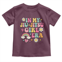 In My Jiu Jitsu Girl Era Toddler T Shirt Retro Groovy BJJ Girls - Wonder Print Shop