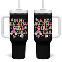In My Jiu Jitsu Girl Era Tumbler With Handle Retro Groovy BJJ Girls - Wonder Print Shop