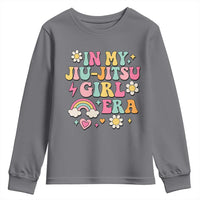 In My Jiu Jitsu Girl Era Youth Sweatshirt Retro Groovy BJJ Girls - Wonder Print Shop