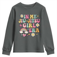 In My Jiu Jitsu Girl Era Youth Sweatshirt Retro Groovy BJJ Girls - Wonder Print Shop