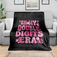 10 Years Old Birthday Girl Throw Blanket In My Double Digits Era - Wonder Print Shop