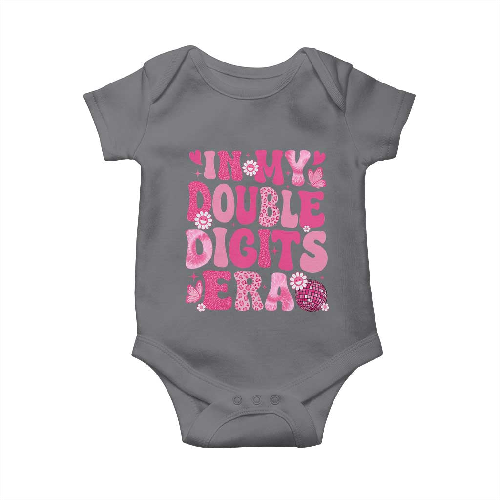 10 Years Old Birthday Girl Baby Onesie In My Double Digits Era - Wonder Print Shop