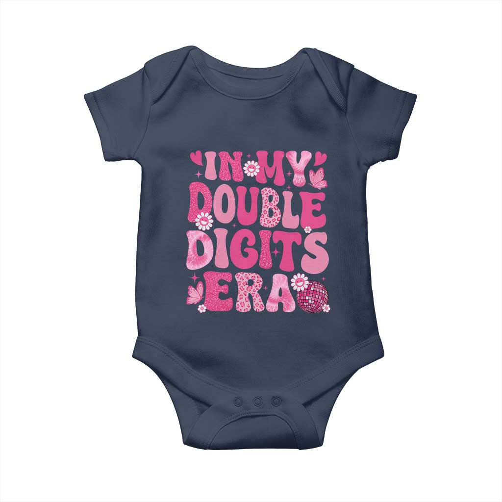 10 Years Old Birthday Girl Baby Onesie In My Double Digits Era - Wonder Print Shop