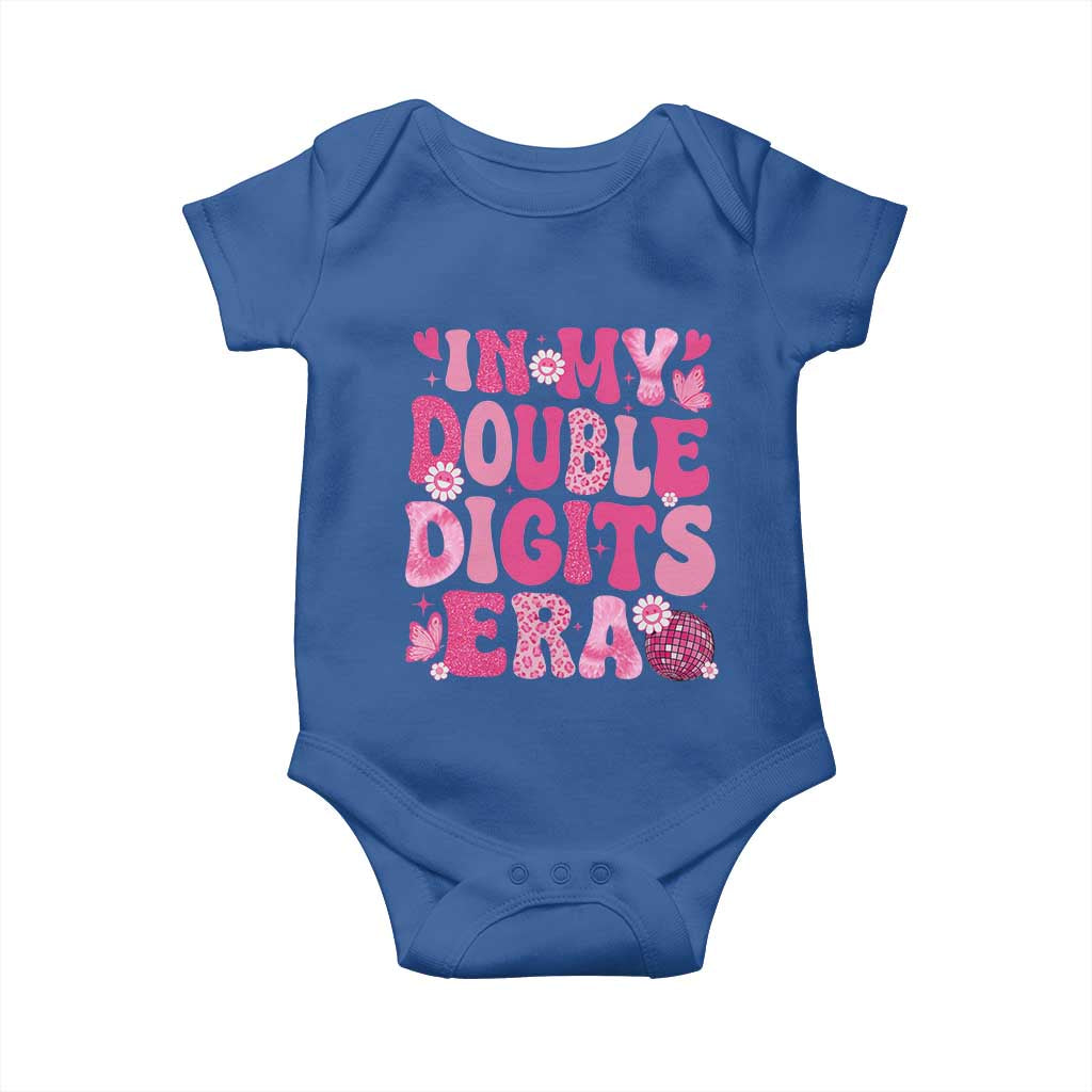 10 Years Old Birthday Girl Baby Onesie In My Double Digits Era - Wonder Print Shop