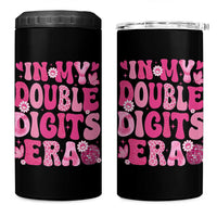 10 Years Old Birthday Girl 4 in 1 Can Cooler Tumbler In My Double Digits Era - Wonder Print Shop