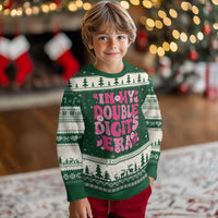 10 Years Old Birthday Girl Ugly Christmas Sweater In My Double Digits Era - Wonder Print Shop
