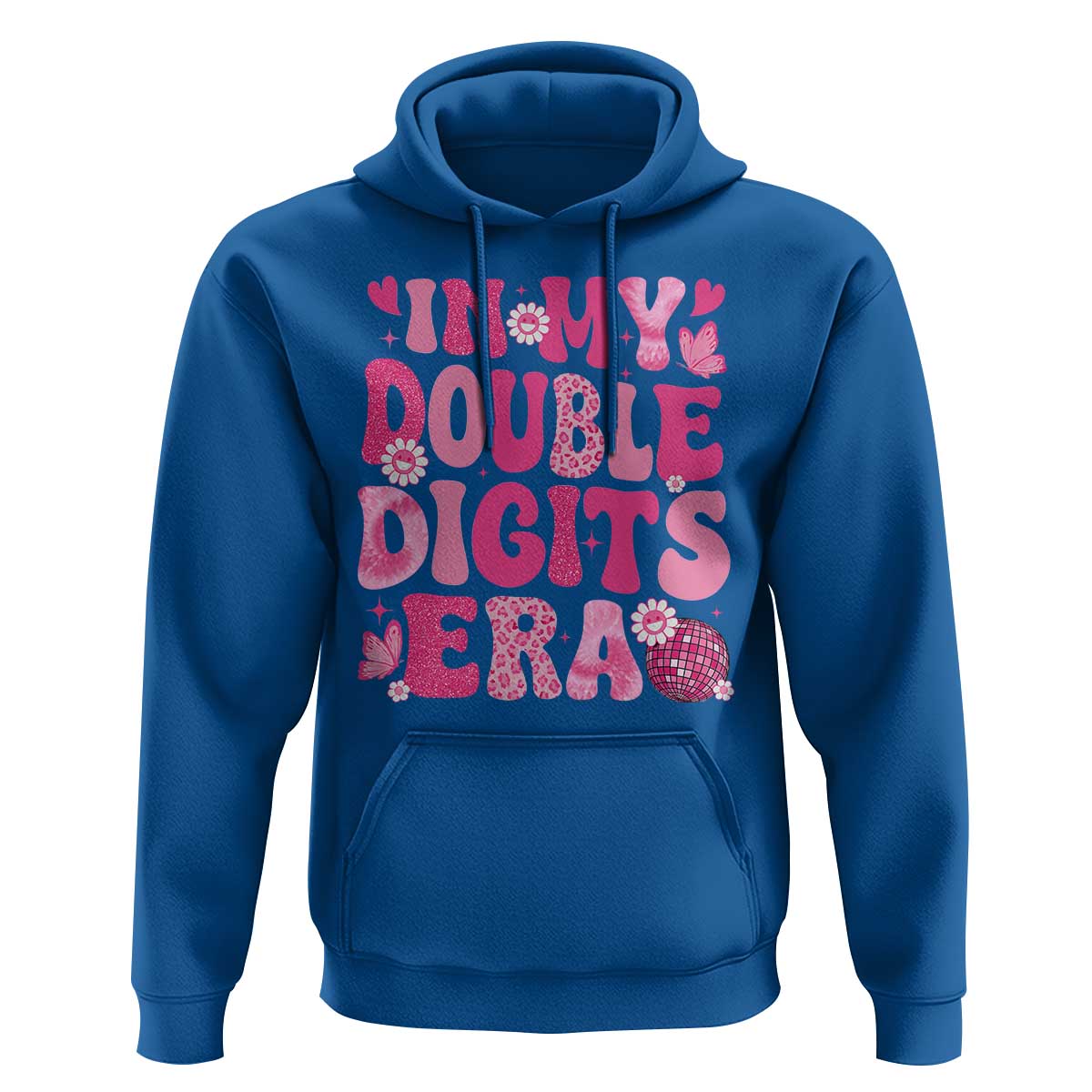 10 Years Old Birthday Girl Hoodie In My Double Digits Era - Wonder Print Shop