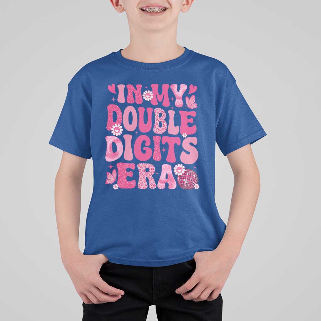 10 Years Old Birthday Girl T Shirt For Kid In My Double Digits Era - Wonder Print Shop