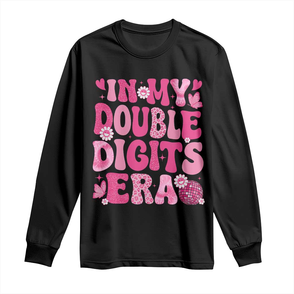 10 Years Old Birthday Girl Long Sleeve Shirt In My Double Digits Era - Wonder Print Shop