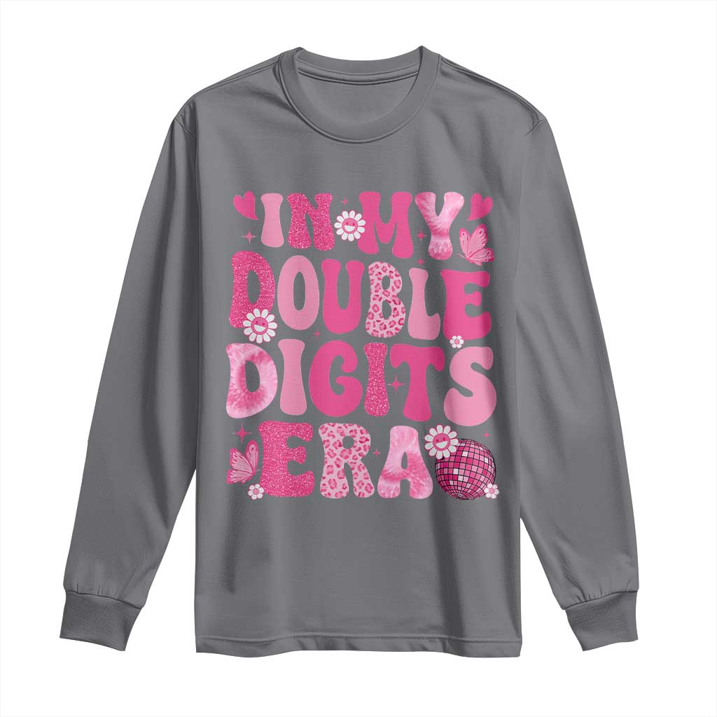 10 Years Old Birthday Girl Long Sleeve Shirt In My Double Digits Era - Wonder Print Shop