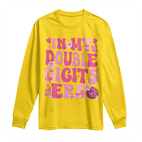 10 Years Old Birthday Girl Long Sleeve Shirt In My Double Digits Era - Wonder Print Shop