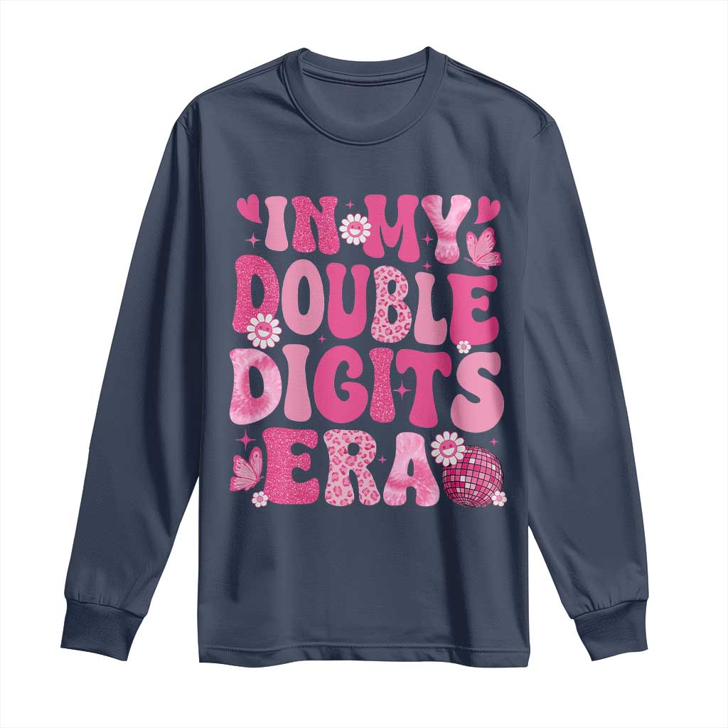 10 Years Old Birthday Girl Long Sleeve Shirt In My Double Digits Era - Wonder Print Shop