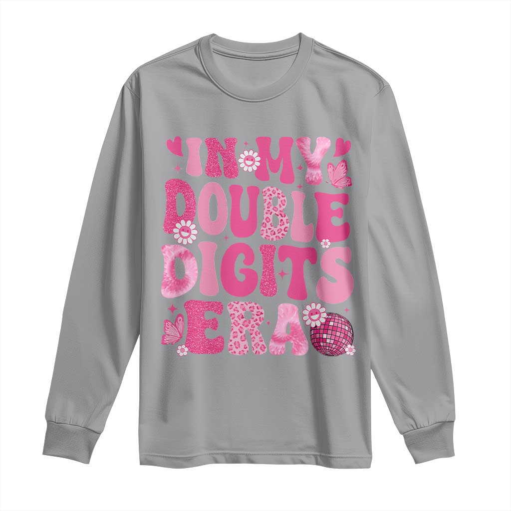 10 Years Old Birthday Girl Long Sleeve Shirt In My Double Digits Era - Wonder Print Shop