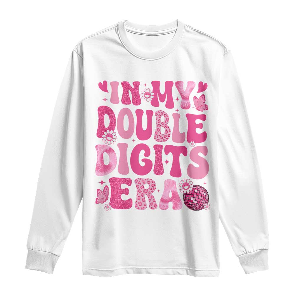 10 Years Old Birthday Girl Long Sleeve Shirt In My Double Digits Era - Wonder Print Shop