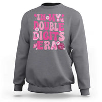 10 Years Old Birthday Girl Sweatshirt In My Double Digits Era - Wonder Print Shop