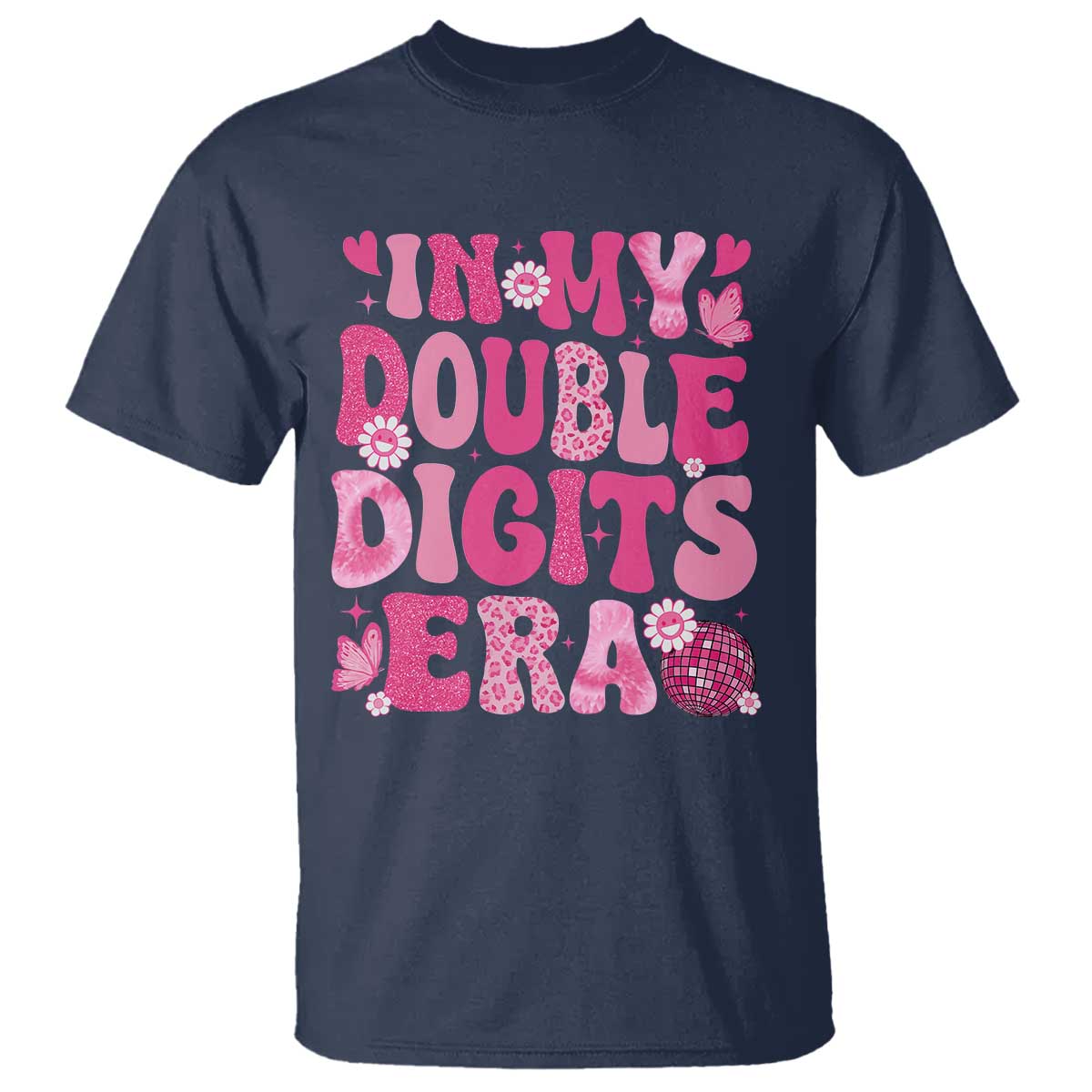 10 Years Old Birthday Girl T Shirt In My Double Digits Era - Wonder Print Shop